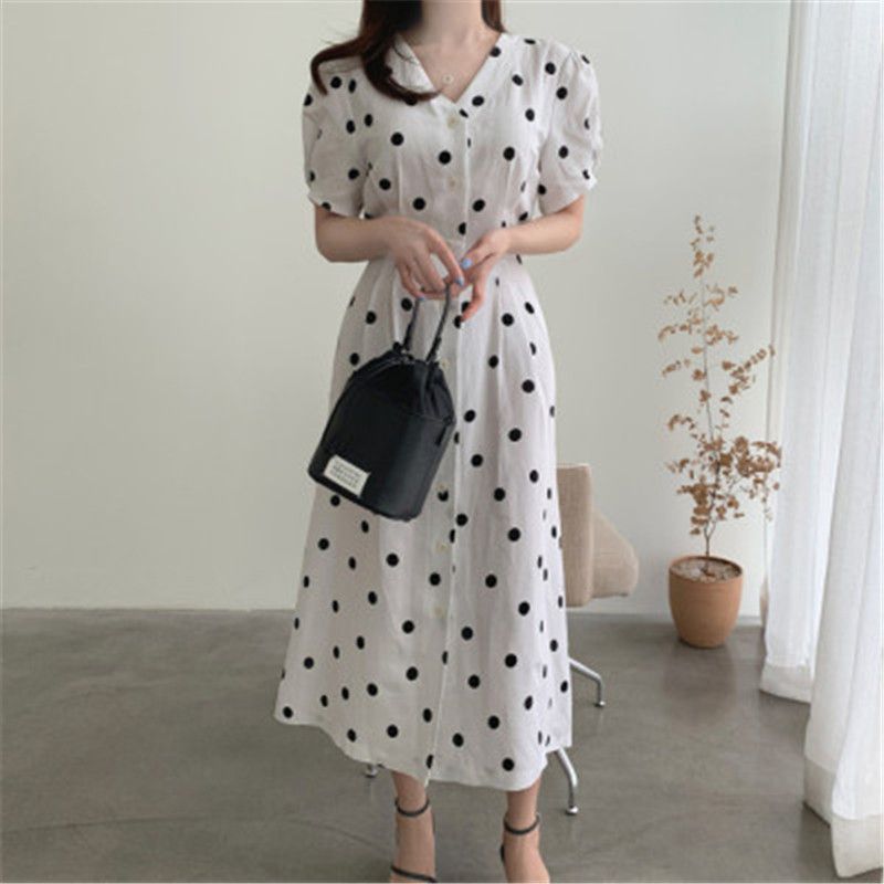 long sundress with short sleeves