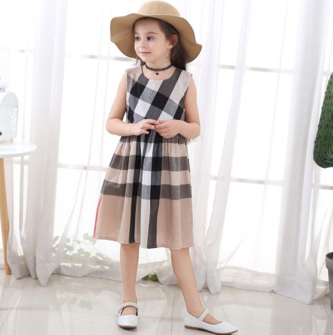girls gingham summer dress