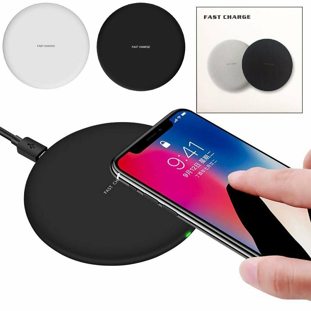 2021 For IPhone X 10 8/8 Plus Portable Qi Wireless Fast Charger