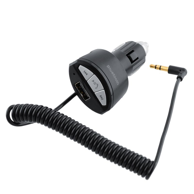 2020 Car Bluetooth Audio Receiver Adapter USB Charger Hands Free Car