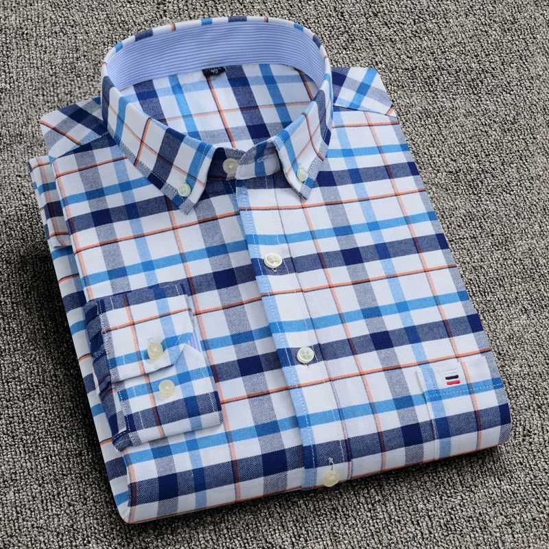 2020 Mens Shirt 100 Cotton Plus Size 6xl 7xl 8xl For Big Men 125kg Casual Fashion Plaids Blue Asian Size Scc200 From Baxianhua 19 98 Dhgate Com