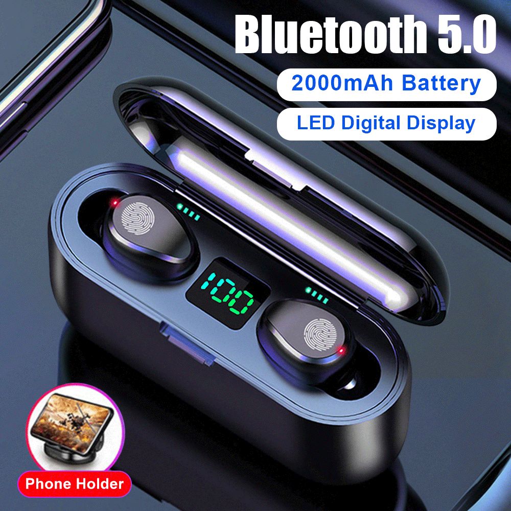 Wireless Earphone Bluetooth V5.0 Wireless Bluetooth Headphone LED Display  With 2000mAh Power Bank Stereo Sport Headset With Mic Headset For Mobile  Phones Bluetooth Headset Cell Phone From Zhuohxin, $11.12| DHgate.Com