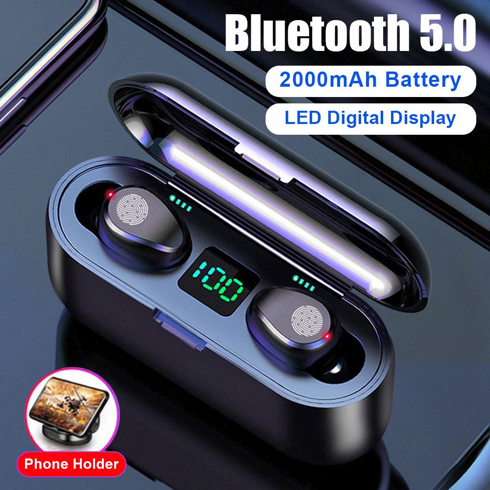 Wireless Earphone Bluetooth V5.0 Wireless Bluetooth Headphone LED Display With 2000mAh Power Bank Stereo Sport Headset With Mic Headset For Mobile Phones Bluetooth Headset Cell Phone From Zhuohxin, $11.12| DHgate.Com