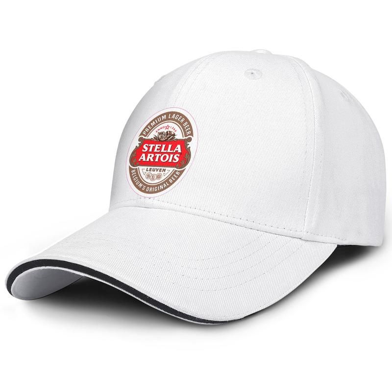 Mens Womens Wool Stella Artois Beer Logo Trucker Mesh Cap Adjustable Snapback Beach Hat