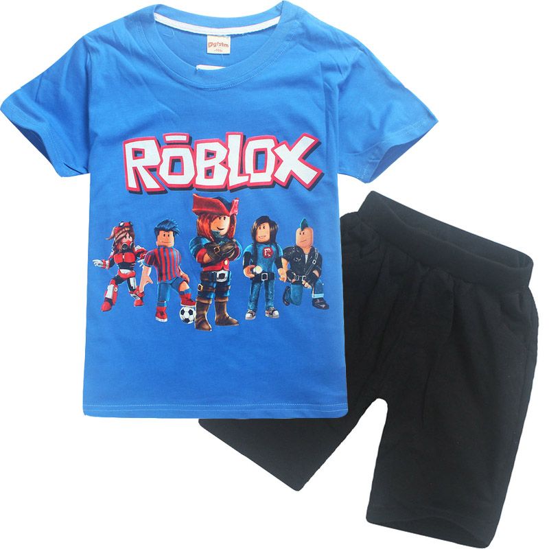 Compre Ropa De Algodon De Verano Para Ninos Roblox Estampado De Dibujos Animados De Manga Corta Ropa Para Ninos Camiseta Conjunto De Pantalones Cortos Confort Camiseta Ropa A 15 47 Del - fbi chaleco roblox