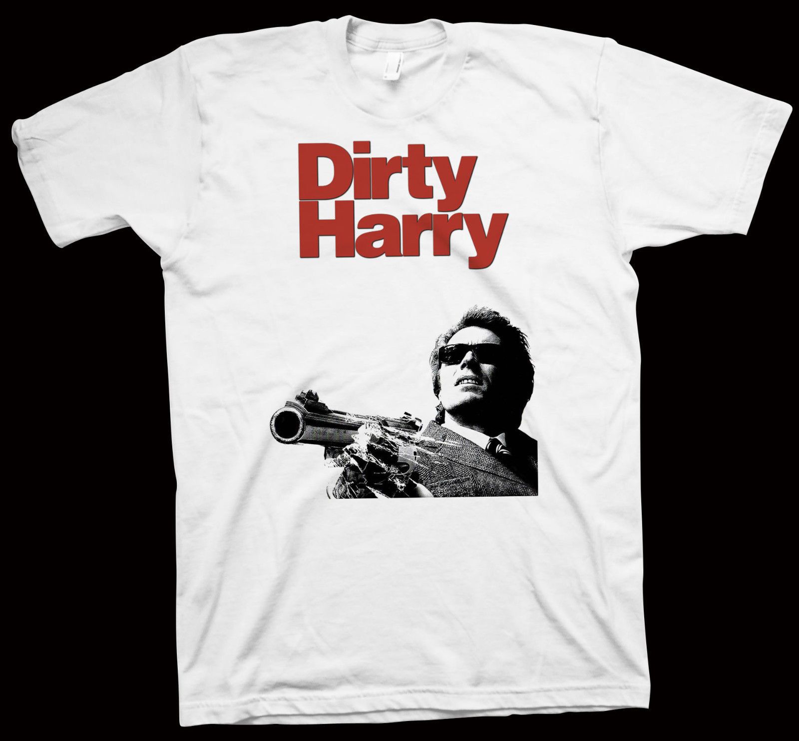 Dirty Harry T-Shirt Don Siegel, Clint Eastwood, Hollywood Cinema Short Sleeve Plus Size