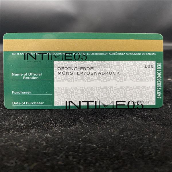 replacement rolex warranty card