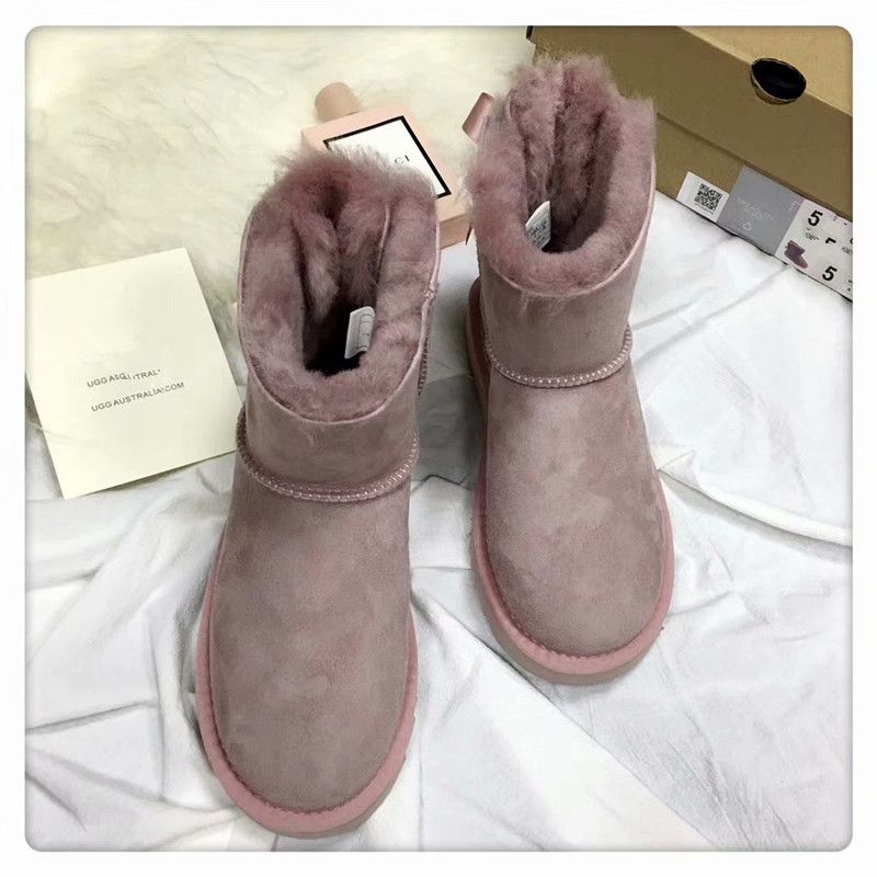 Herfst Winter Snow Boots Sheep Bont Een Damesschoenen Lint Boog Korte Tube Dames  Laarzen Houd Warme Klassieke Slip Op Sneeuwlaars Uit China Laarzen Verkoper  Hot_style7 |DHgate
