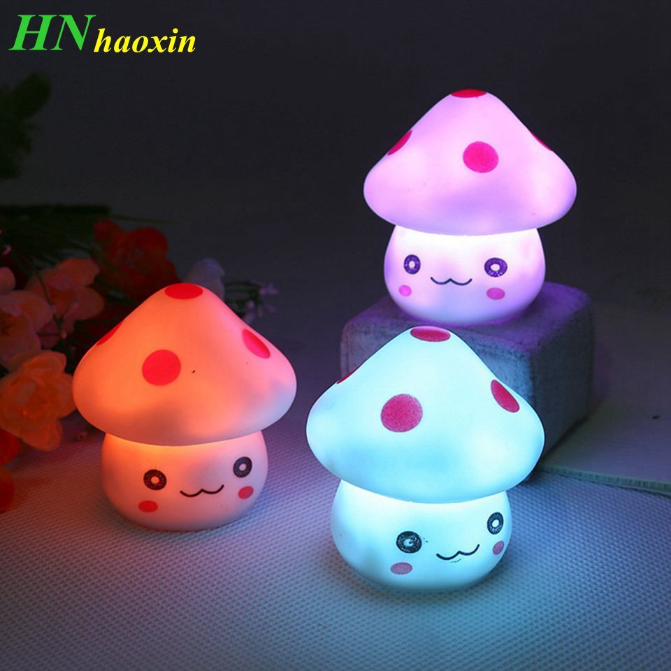Children Baby Kids Room Decoration Nursery Bedside LED Mushroom Lamp Night Decor