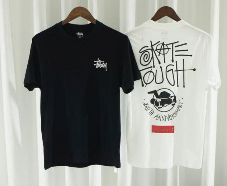stussy box logo tee