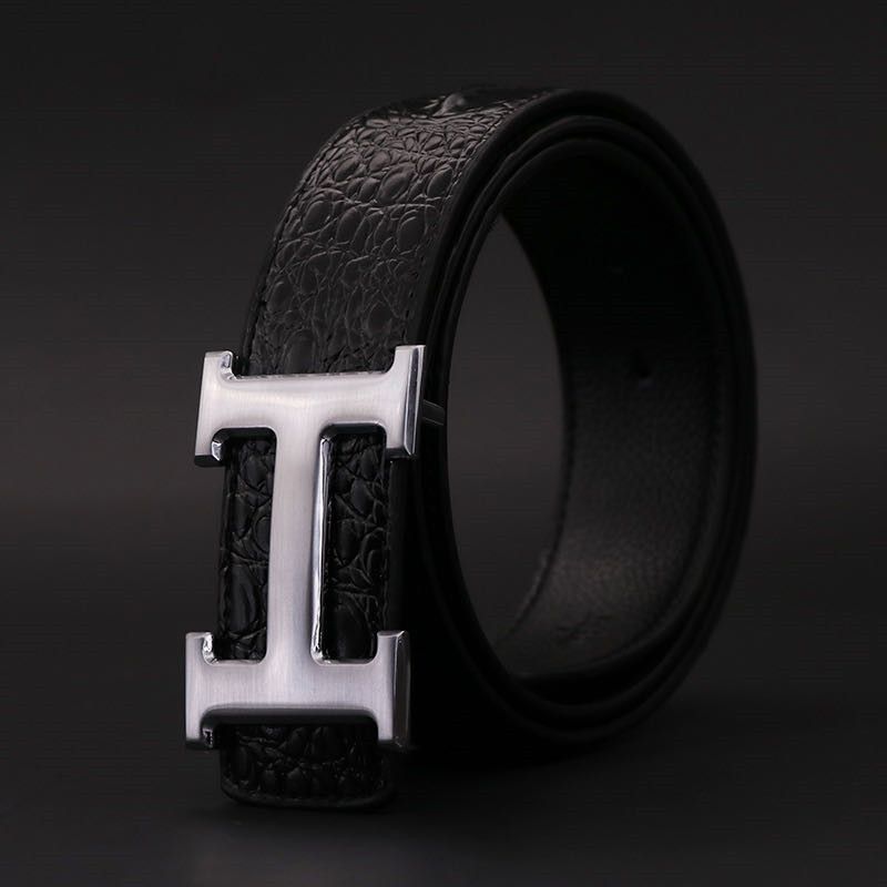all black designer belt