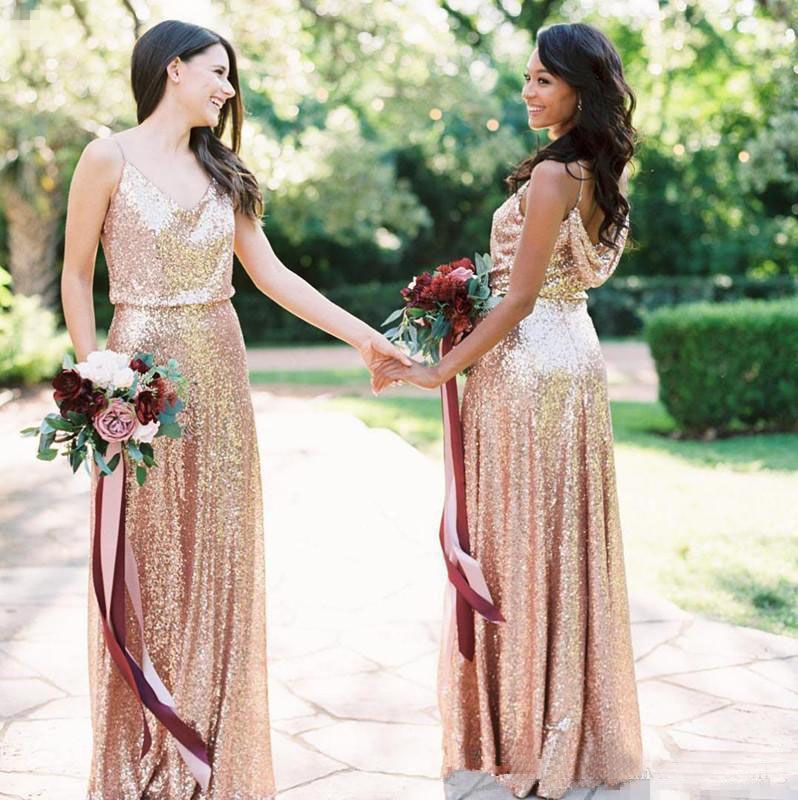 blush pink bridesmaid dresses long