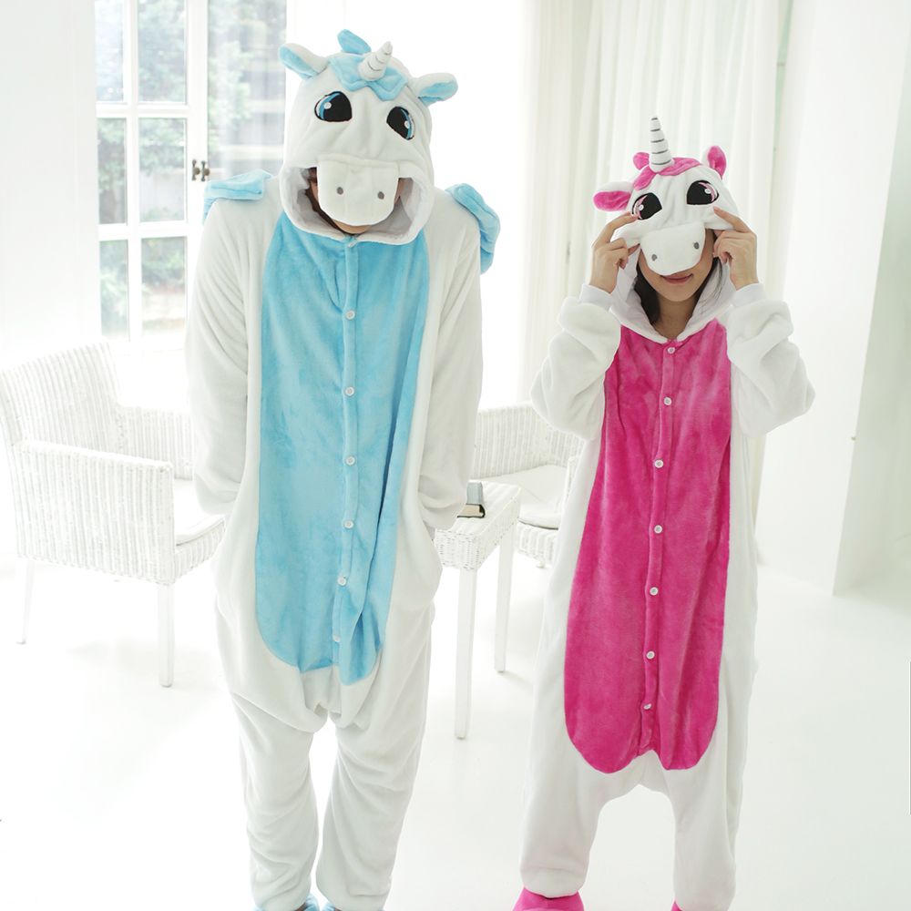 2020 Unicorn Women Pajamas Sets Flannel Animal Pajamas Suits