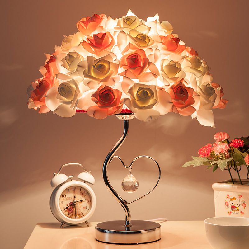 Buy Dropshipping Table Lamps Online, Cheap Table Lamps Wedding Romantic Bedroom Rose Bedside