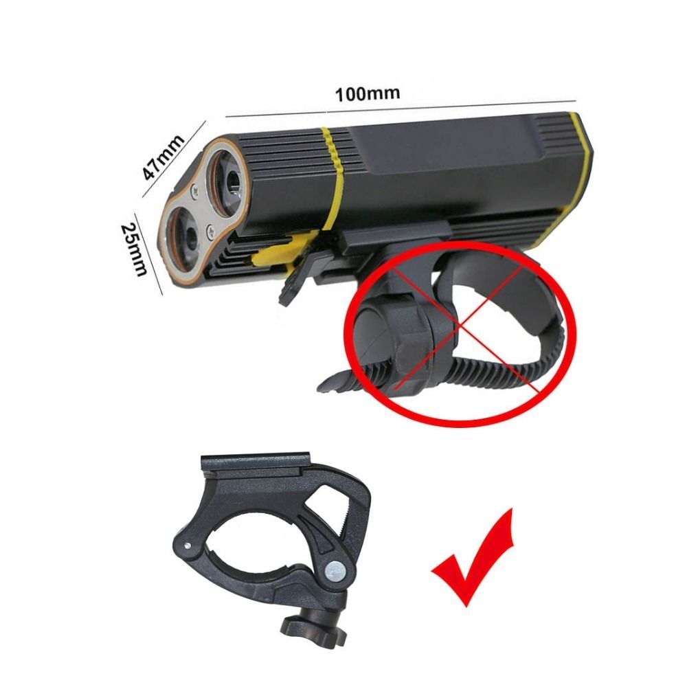 Soporte de Manillar SFBBBO luz Bicicleta 6000LM Luz de Bicicleta 2X XML-L2 Luz de Bicicleta LED con bater/ía Recargable USB Luz Delantera de Ciclismo