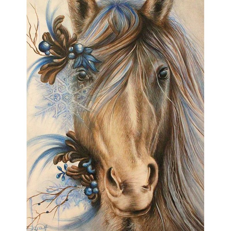UK Colour Horse Full Drill DIY 5D Diamond Painting Embroidery Cross Stitch MA