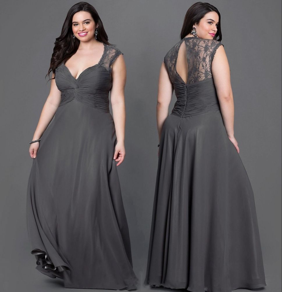 plus size dark grey dress