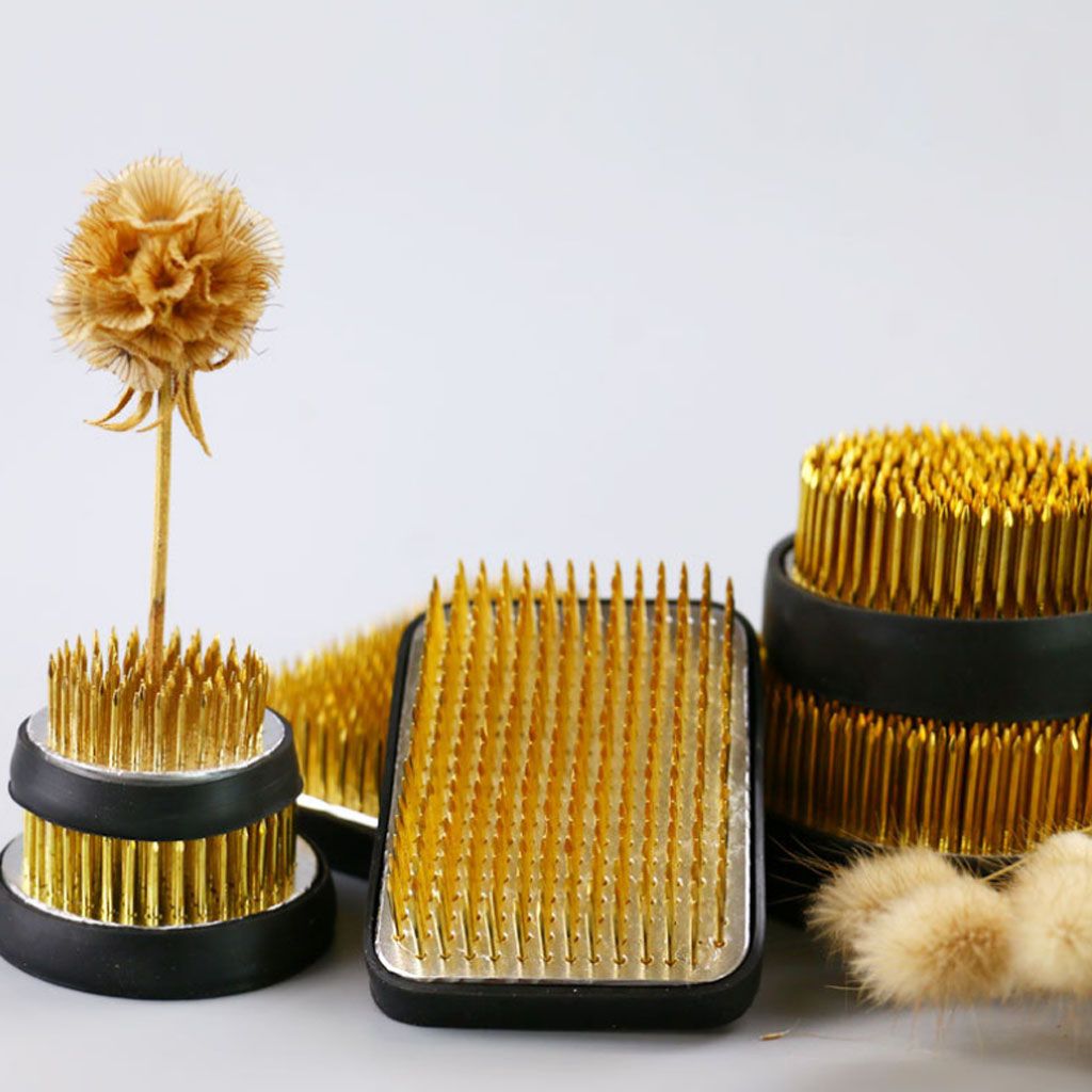 MAGT acciaio inox fiore rotondo Holder accordo di ikebana Kenzan fiore rana decorazione floreale fisso Organizzazione Tool Dia. 6 centimetri Composizione di fiori Ago 