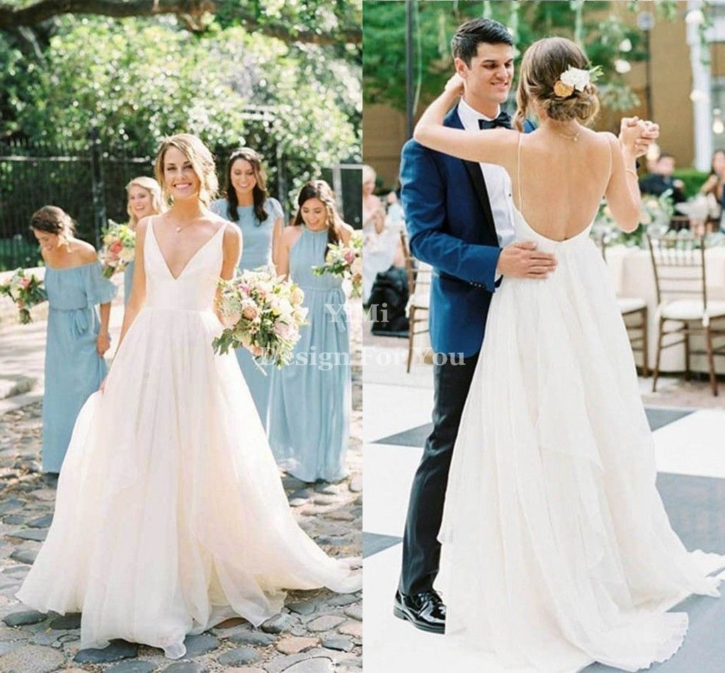 backless wedding gown