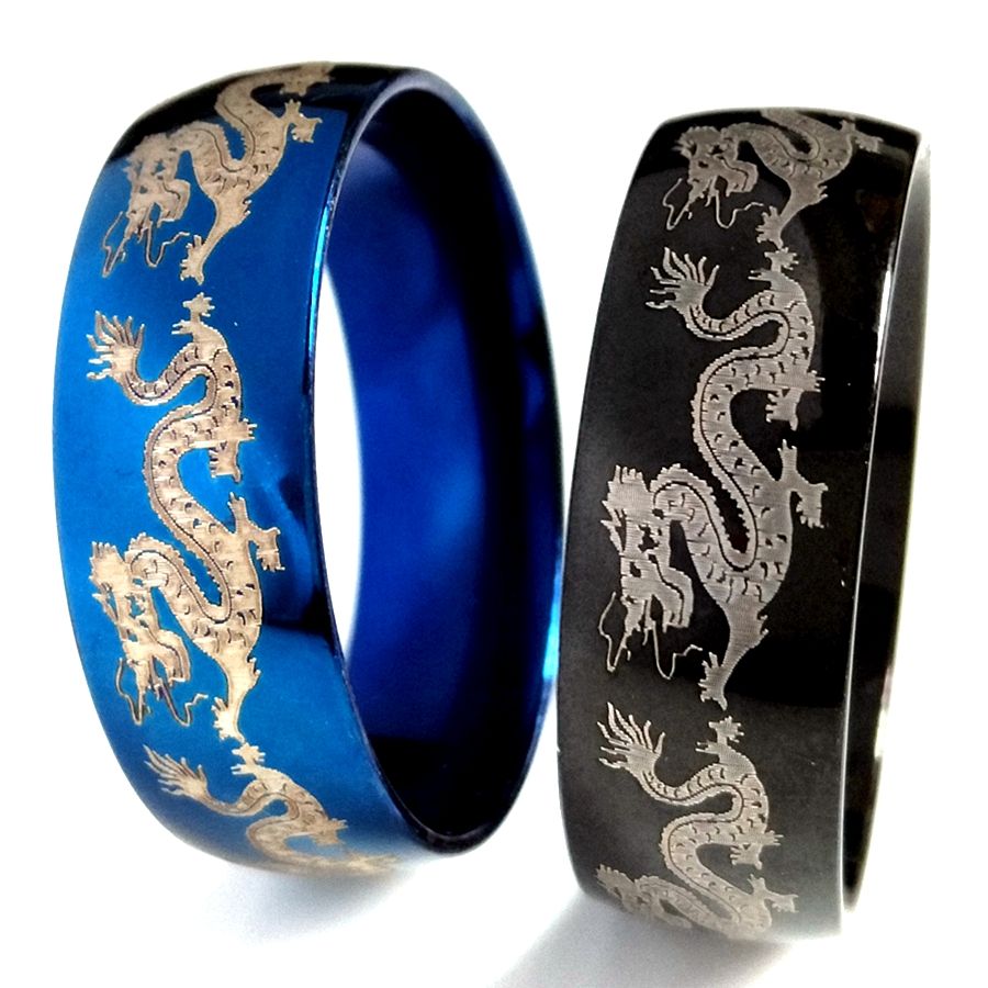 Details about   Wholesale 50pcs Stainless Steel Dragon Ring Quality Color Mix Punk Jewelry 