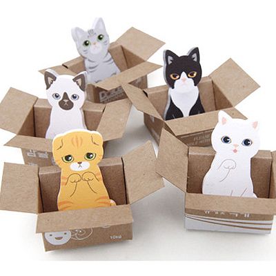 Kawaii Cat Notepads Memo Pad Stickers Reminder Notes Memo Pads