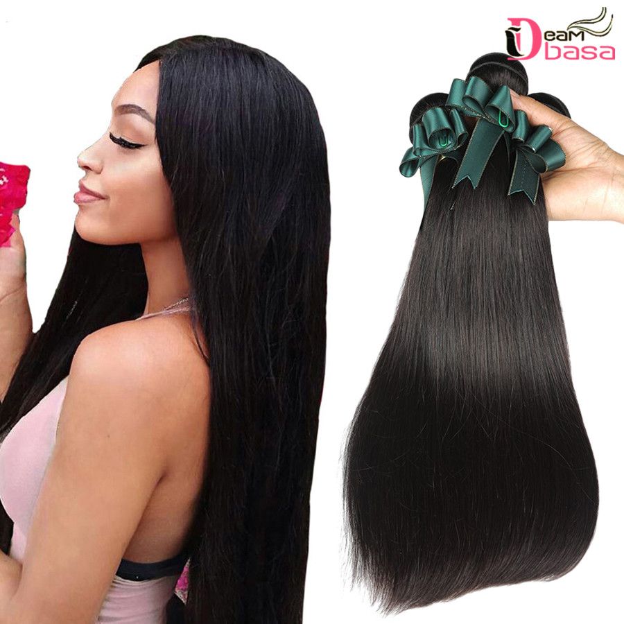 8a Brazilian Human Hair Straight Bundles Unprocessed Brazilian