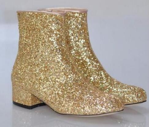 cheap gold boots