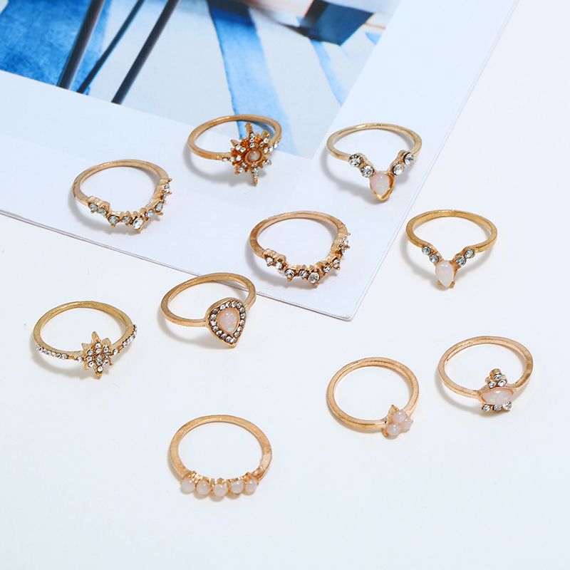 12 Piezasconjunto De Gotas De Agua De La Corona Retro Star 12 Piezasconjunto De Gotas De Agua De La Corona Retro Star