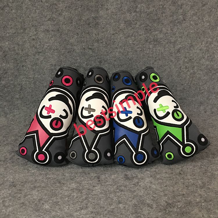 Custom Design Golf Putter Cover PU Leather Golf Headcover For Mallet