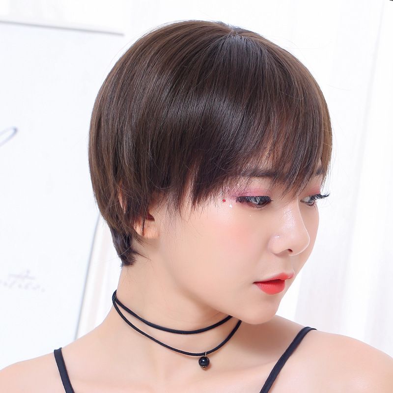 Female Net Red Hair Wave Head Simulation Hair Bobo Head Handsome