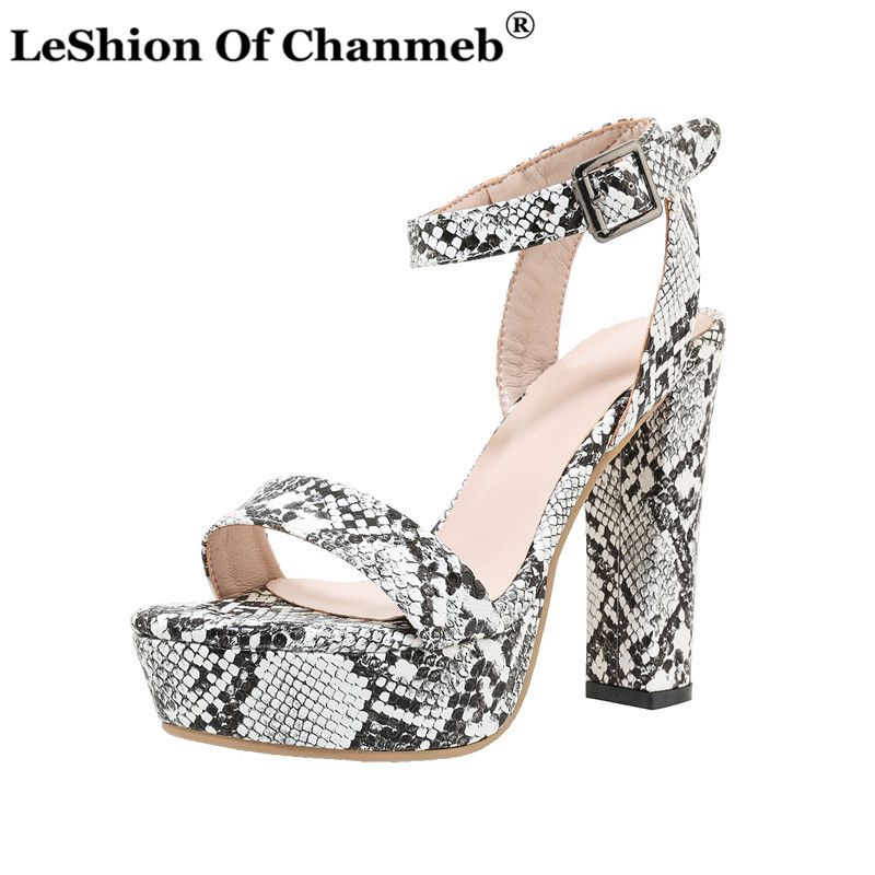 ladies snakeskin sandals