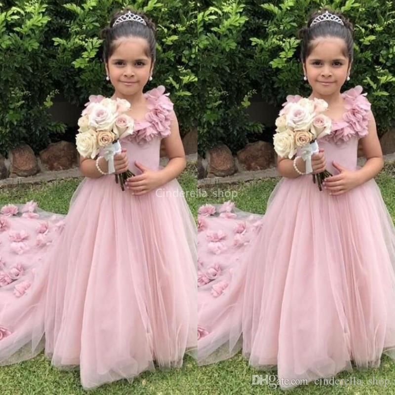 Flowergirl bridesmaid handmade tutu dress with satin vintage classic wedding