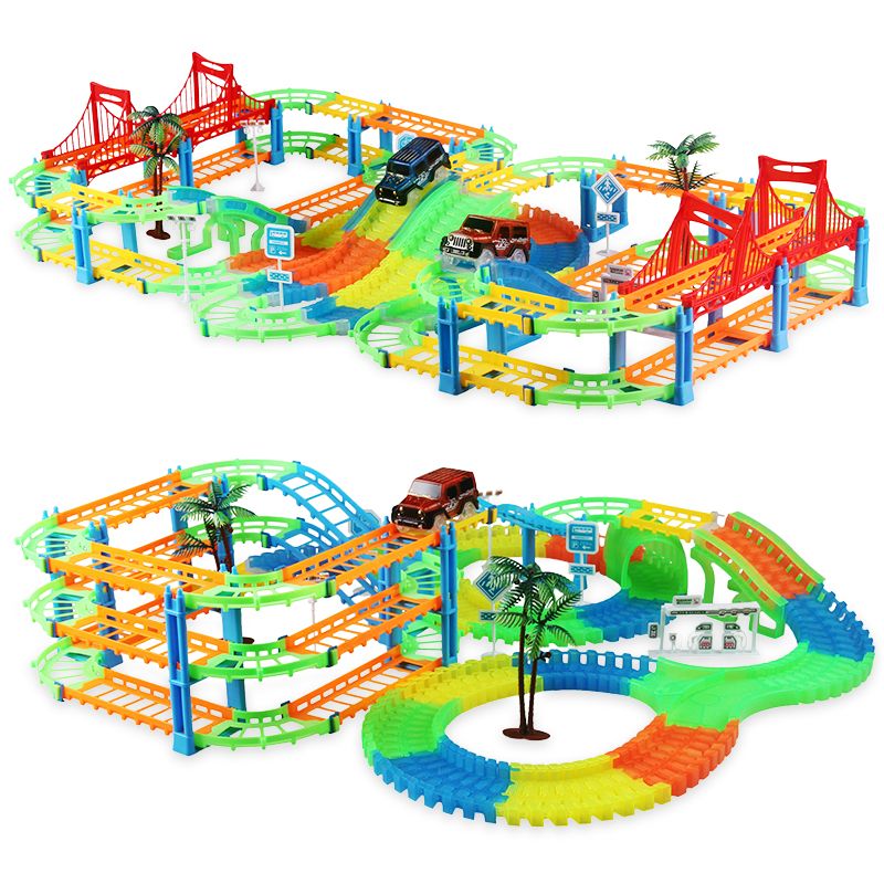glow in the dark track cars