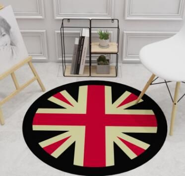 Fashion Trend Round Carpet For Bedroom Floor Decor Mats Non Slip Living Room Cartoon Matting Area Rugs Household Use Home Textiles Water Mohawk