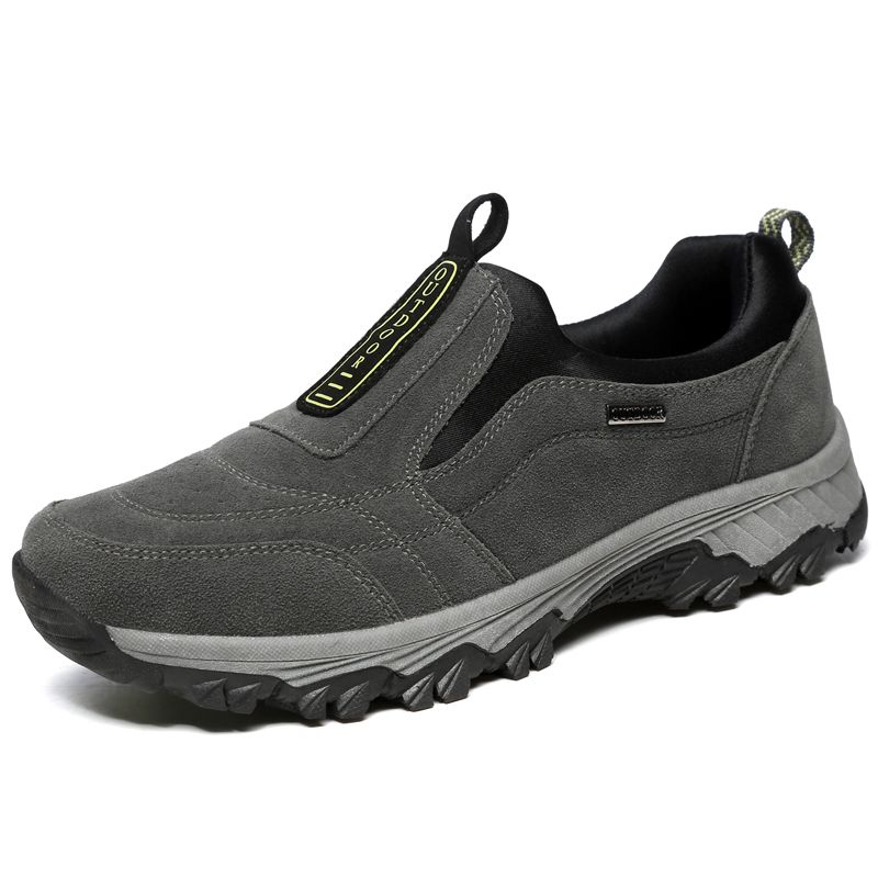 Compre Zapatillas De Senderismo De Cuero Sin Cordones Para Hombre Zapatillas  De Deporte De Gamuza Deportivas Para Hombre Zapatos De Trekking Para  Escalar A 58,6 € Del Feiteng007 | DHgate.Com