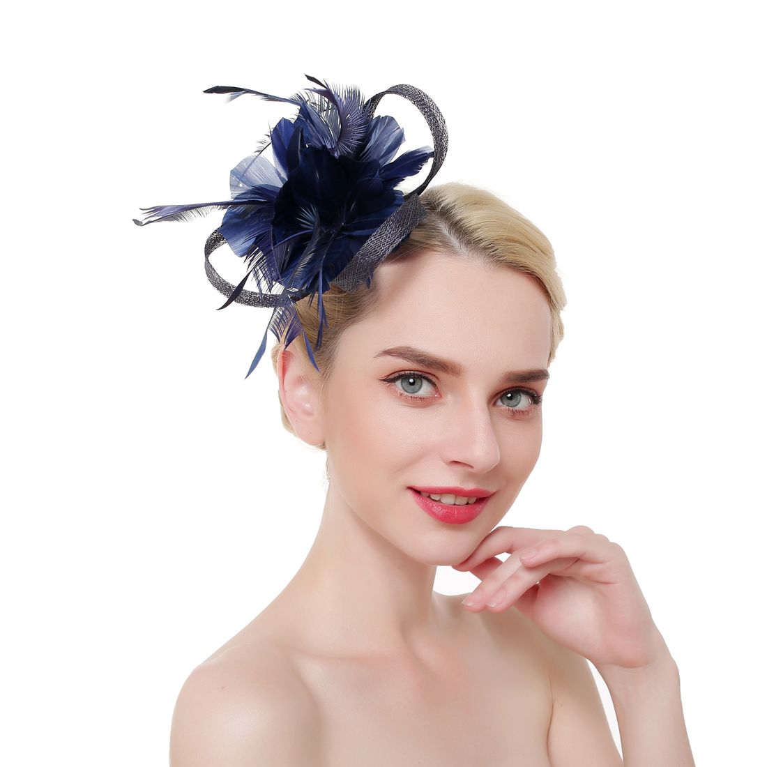 Blush Pink Feathers Line Donna Fascinators Cappelli Da Cerimonia Nuziale  Cappellini Da Sposa Piccoli Accessori Capelli Acconciature Sposa Da 15,61 €  | DHgate Italy