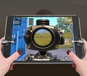 satin al yeni h2 pubg cep gamepad oyun tetik shooter denetleyicisi icin ipad iphone tablet smartphone android telefon oyun pedi samsung telefon