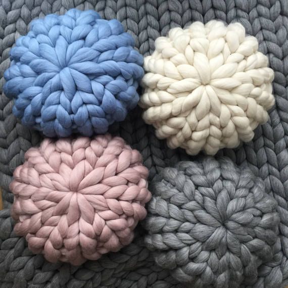 big knit pillow