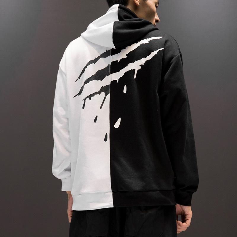 sudaderas blancas y negras