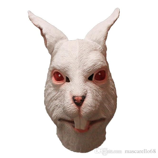 satin al beyaz tavsan lateks tam ustten hayvan maskesi cadilar bayrami partisi kostum maskesi tl80 07 tr dhgate com