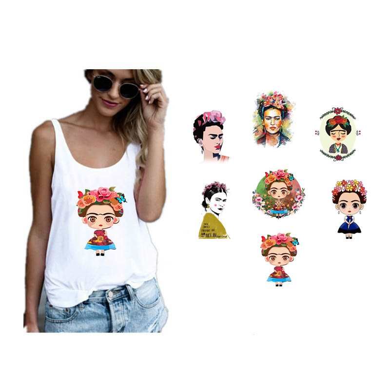 2020 Woman Patch Iron On Heat Transfer Printing Patches Stickers For