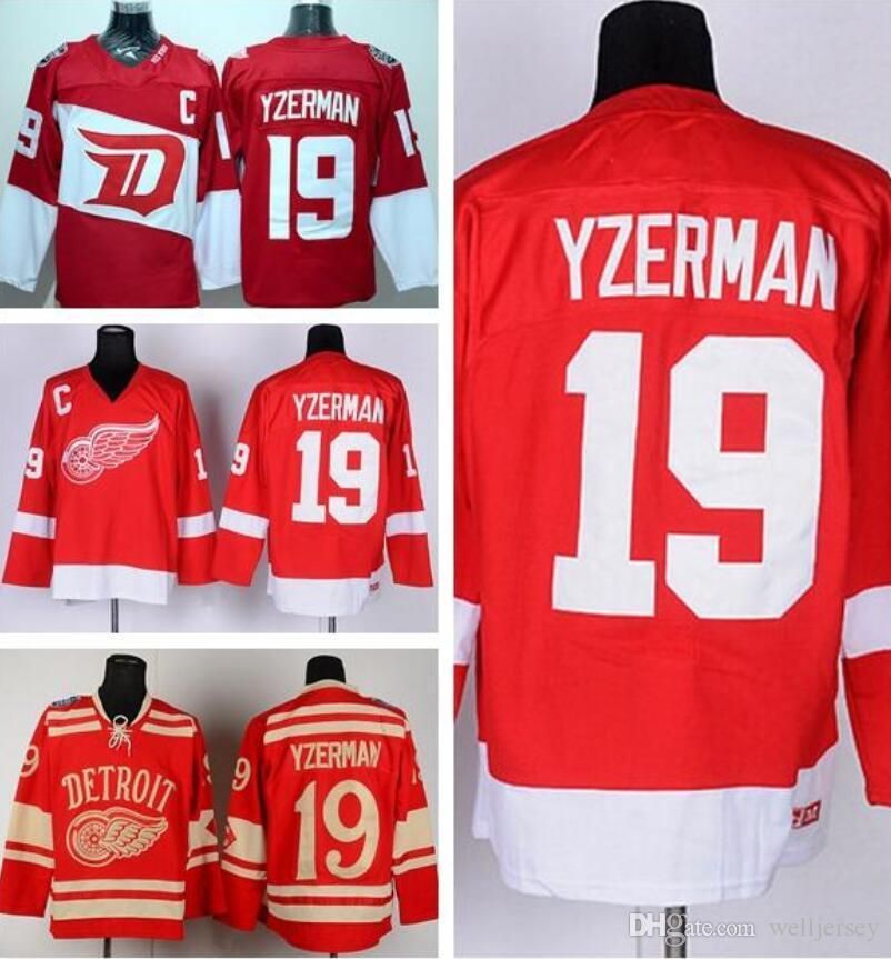 red wings home jersey color