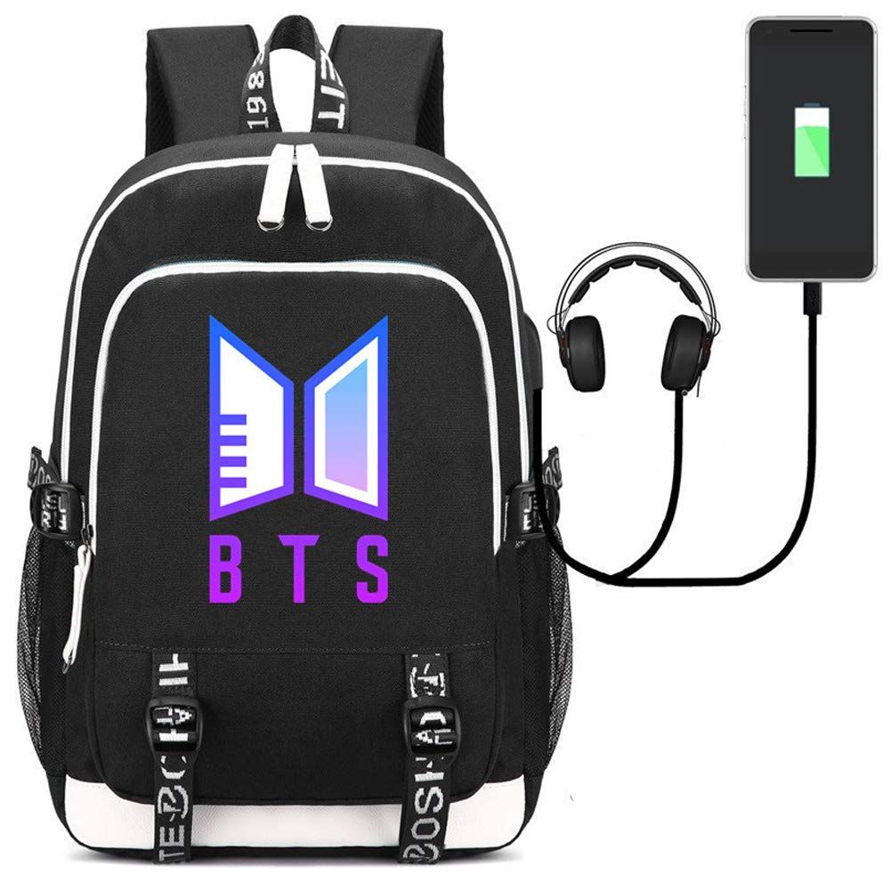 Compra Kpop BTS Mochilas Para Mochilas Portátiles Para Estudiantes De  Escuela Secundaria Con Puerto De Carga USB Barato | Entrega Rápida Y  Calidad | Es.Dhgate