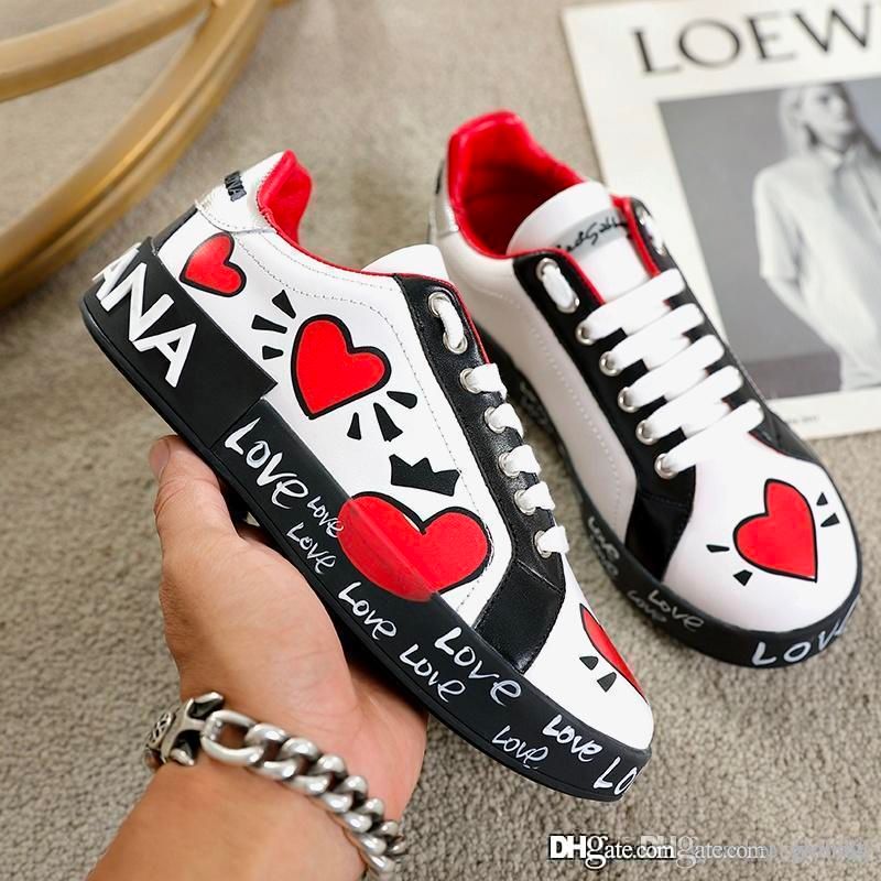 designer shoes with hearts
