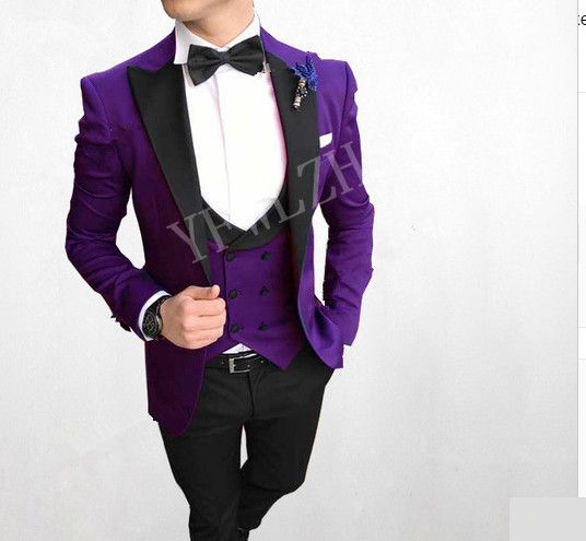 Compra TUXEDOS HECHOS PERSONALIZADOS HOMBRE HOMBRES DE BODAS Se Adaptan A  Los Trajes De Boda Para Hombre Trajes De Esmoquin TUXEDO DE FUMA DE FUMAR  VER HOMBRES HOMBRES Chaqueta + Pantalones +