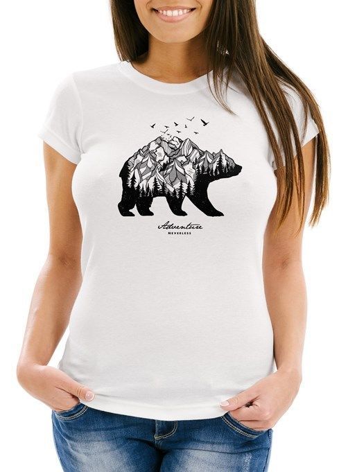 Hoodie Herren Bär Abenteuer Berge Wald Bear Mountains Adventure