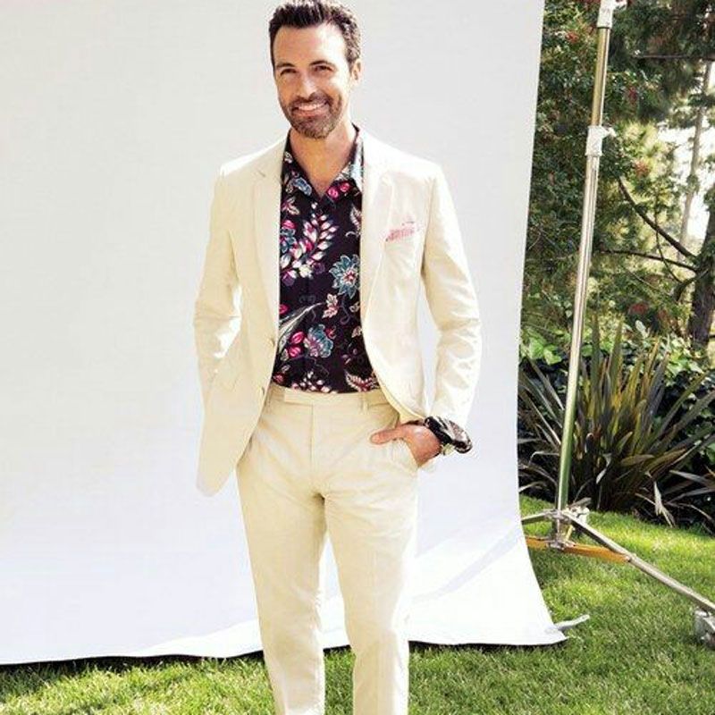 Compra Verano Beige Trajes De Lino De Los Hombres Para La Boda Novios  Esmoquin Mejor Hombre Prom Blazer Casual Terno Masculino Traje Homme  Mariage 2 Piezas Pantalones De Abrigo Barato | Entrega