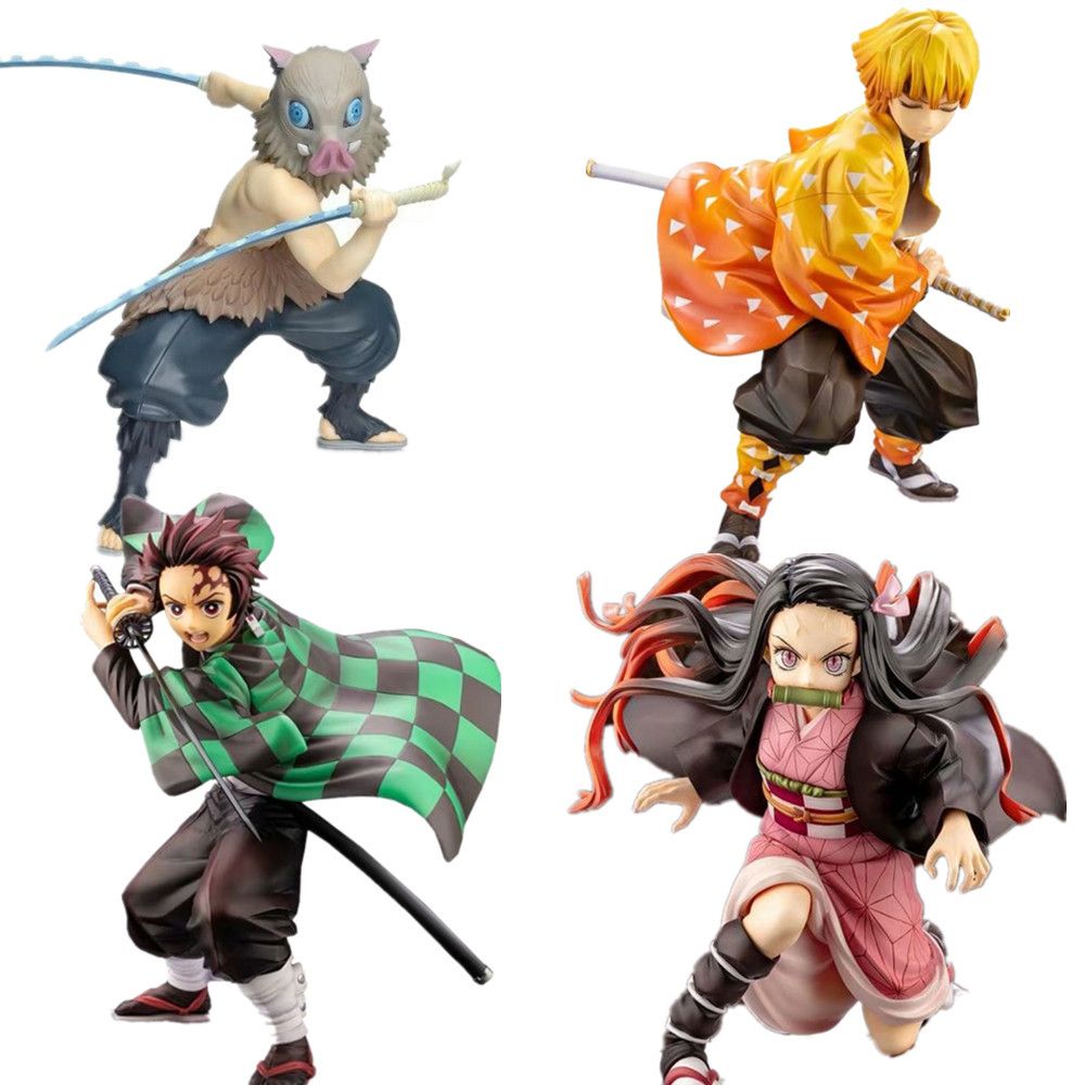 Wholesale Best Quality Brand Kimetsu No Yaiba Figure Nezuko Zenitsu Tanjirou Giyuu Artfx J 1 8 Pvc Action Figure Toy Demon Slayer Anime Collectible Figurine T And Action Toy Figures Dhgate Com