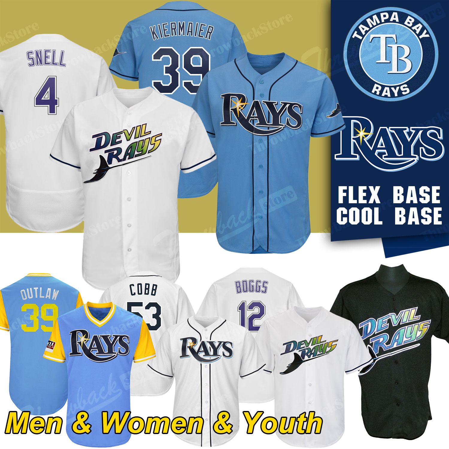 blake snell youth jersey