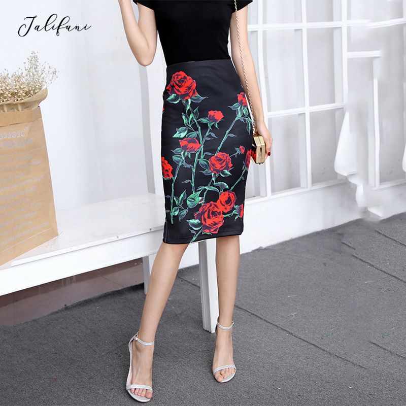 ankle length bodycon skirt